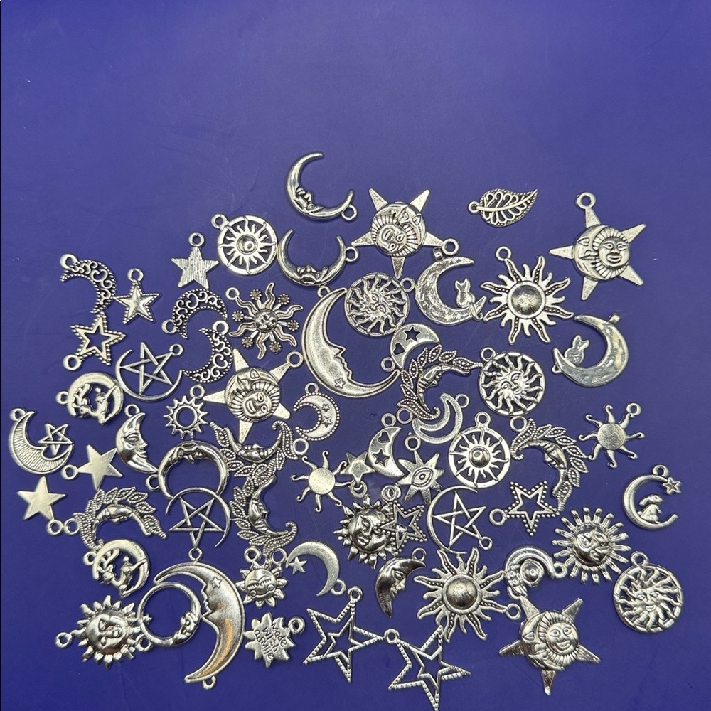 Silver Celestial Charms Set - Picture 2 of 6
